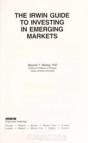 Book cover for Irwin Gde Inv Emerging Mkts