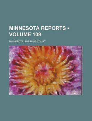 Book cover for Minnesota Reports (Volume 109)