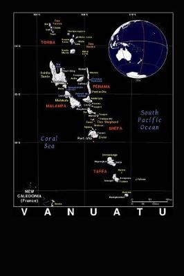 Book cover for Modern Day Color Map of Vanuatu Journal