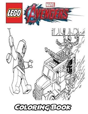 Book cover for Lego Marvel Avengers Coloring Book