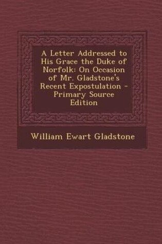 Cover of Letter Addressed to His Grace the Duke of Norfolk