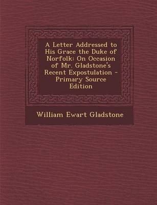 Book cover for Letter Addressed to His Grace the Duke of Norfolk