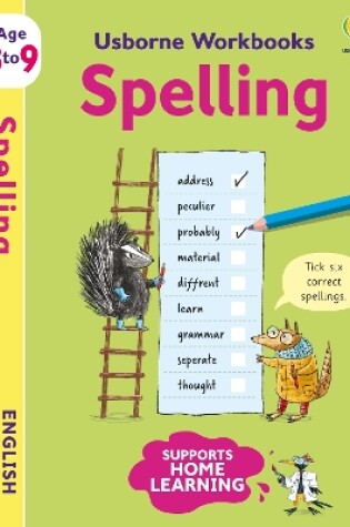 Cover of Usborne Workbooks Spelling 8-9