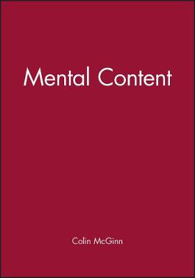 Book cover for Mental Content