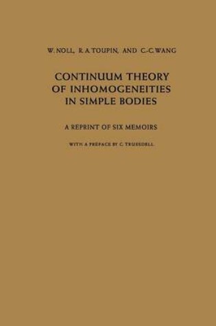 Cover of Continuum Theory of Inhomogeneities in Simple Bodies