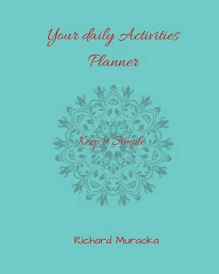 Book cover for Your daily Activities planner