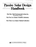 Book cover for Passive Solar Design Handbook