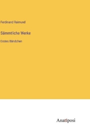 Cover of Sämmtliche Werke