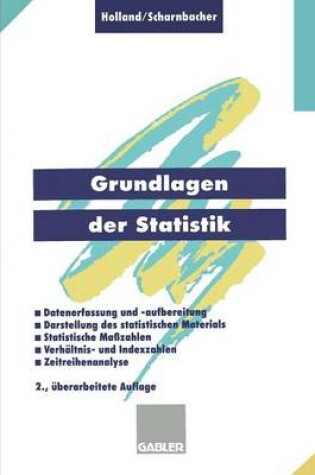 Cover of Grundlagen Der Statistik