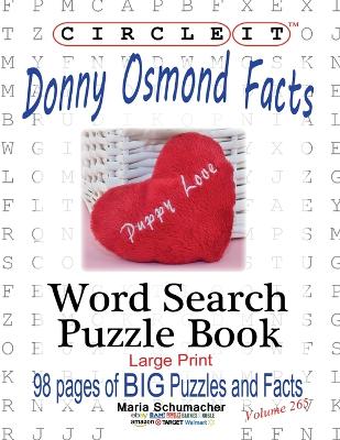 Book cover for Circle It, Donny Osmond Facts, Word Search, Puzzle Book