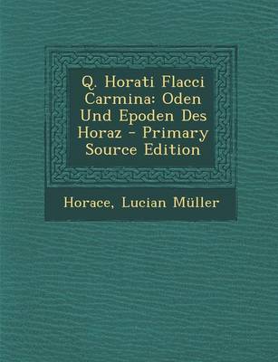 Book cover for Q. Horati Flacci Carmina