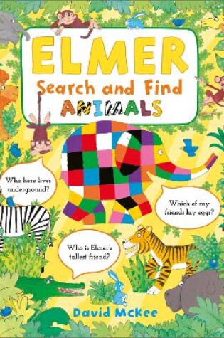 Cover of Elmer Search and Find Animals