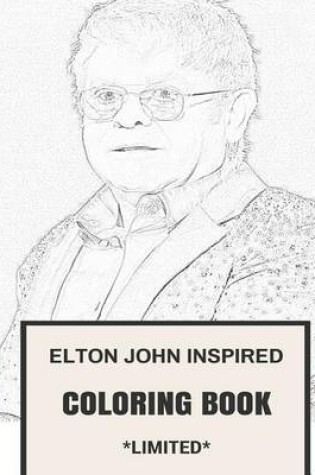 Cover of Elton John Inspired Coloring Book