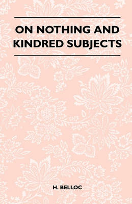 Book cover for On Nothing And Kindred Subjects