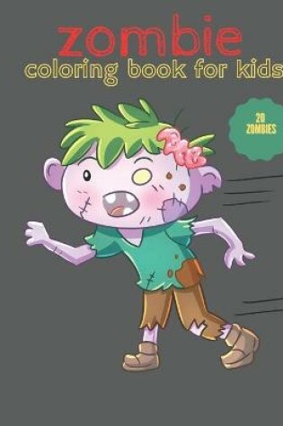 Cover of zombie coloring book for kids