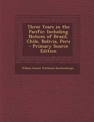 Book cover for Three Years in the Pacific