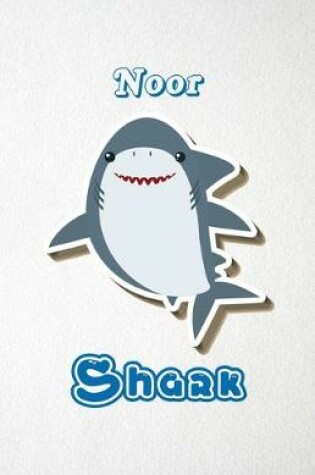 Cover of Noor Shark A5 Lined Notebook 110 Pages
