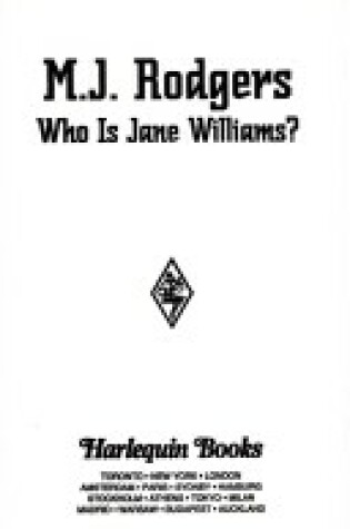 Cover of Who Is Jane Williams?