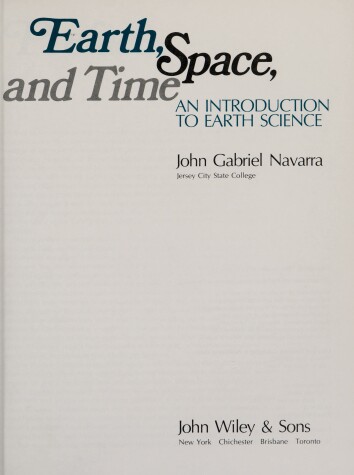 Book cover for Earth, Space and Time