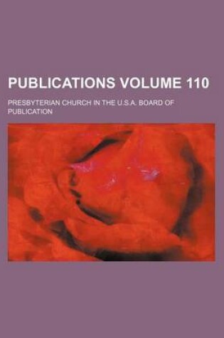 Cover of Publications Volume 110