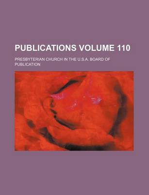 Book cover for Publications Volume 110