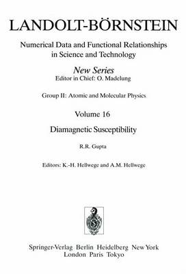 Book cover for Diamagnetic Susceptibility / Diamagnetische Suszeptibilitdt