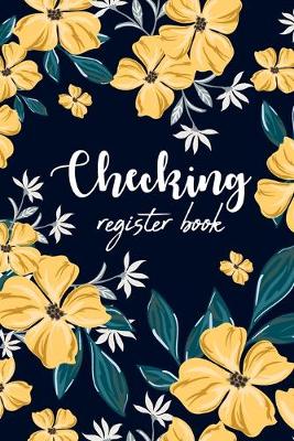 Book cover for Checking register book