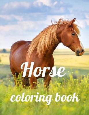 Book cover for Horse coloring book