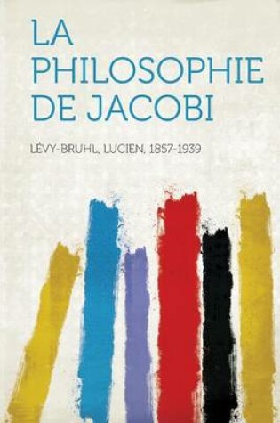 Cover of La Philosophie de Jacobi