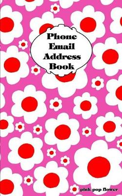 Book cover for Pink Pop Flower Address Book