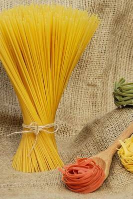 Book cover for Raw Pasta Displayed on Burlap, for the Love of Food