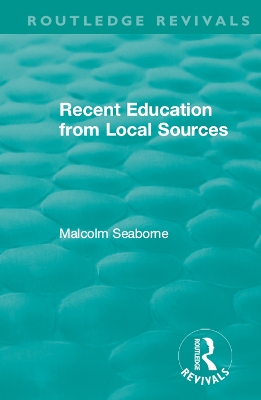 Cover of Recent Education from Local Sources