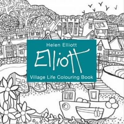 Book cover for Helen Elliott Village Life Colouring Book