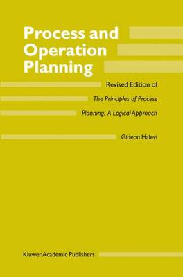 Cover of Process and Operation Planning