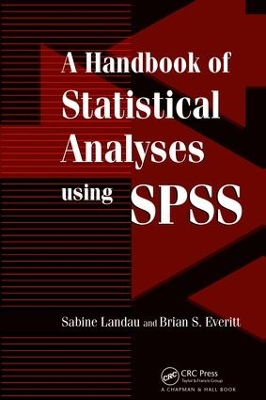 Book cover for A Handbook of Statistical Analyses Using SPSS