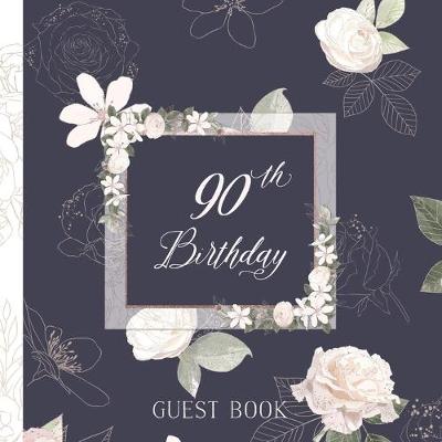 Book cover for 90th Birthday Guest Book