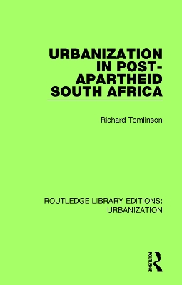 Book cover for Urbanization in Post-Apartheid South Africa