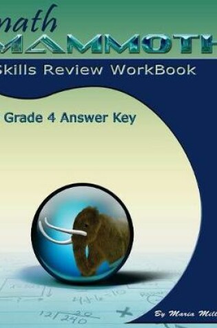 Cover of Math Mammoth Grade 4 Skills Review Workbook Answer Key