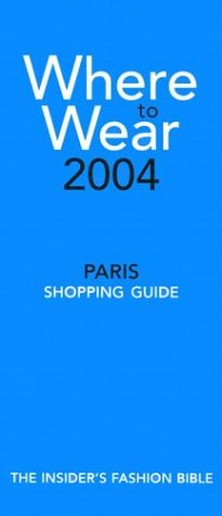 Book cover for Where to Wear Paris