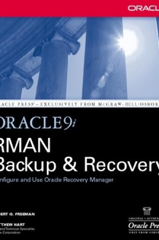 Cover of Oracle9i RMAN Backup & Recovery