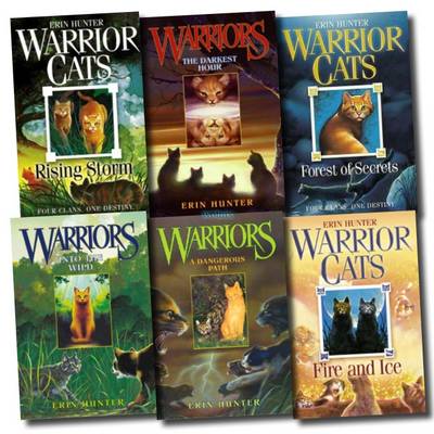 Book cover for Warrior Cats Collection (into the Wild, Fire and Ice, Forest of Secrets, Rising Storm, a Dangerous Path, the Darkest Hour)