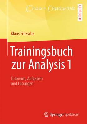 Book cover for Trainingsbuch Zur Analysis 1