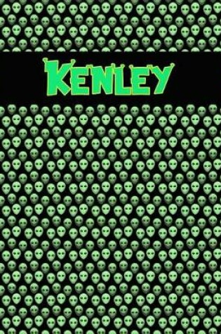 Cover of 120 Page Handwriting Practice Book with Green Alien Cover Kenley