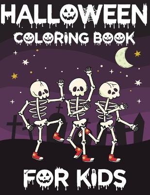 Book cover for Halloween coloring book for kids