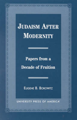 Book cover for Judaism After Modernity