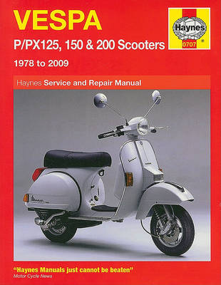 Book cover for Vespa P/PX 125, 150 and 200 Service and Repair Manual