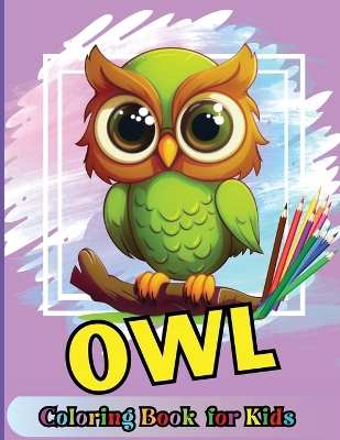 Book cover for Owl Coloring book for kids