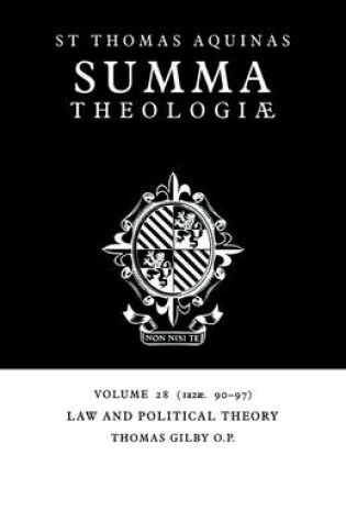 Cover of Summa Theologiae: Volume 28, Law and Political Theory