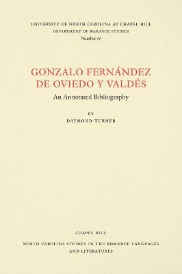 Cover of Gonzalo Fernandez de Oviedo y Valdes