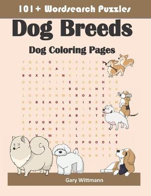 Book cover for 101+ Word Search Puzzles Dog Breeds